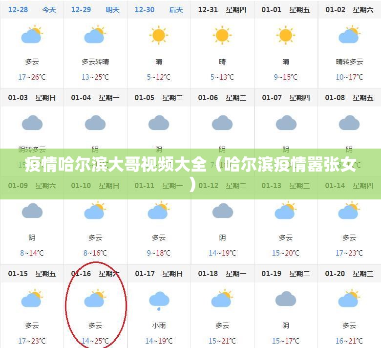 疫情哈尔滨大哥视频大全（哈尔滨疫情嚣张女）