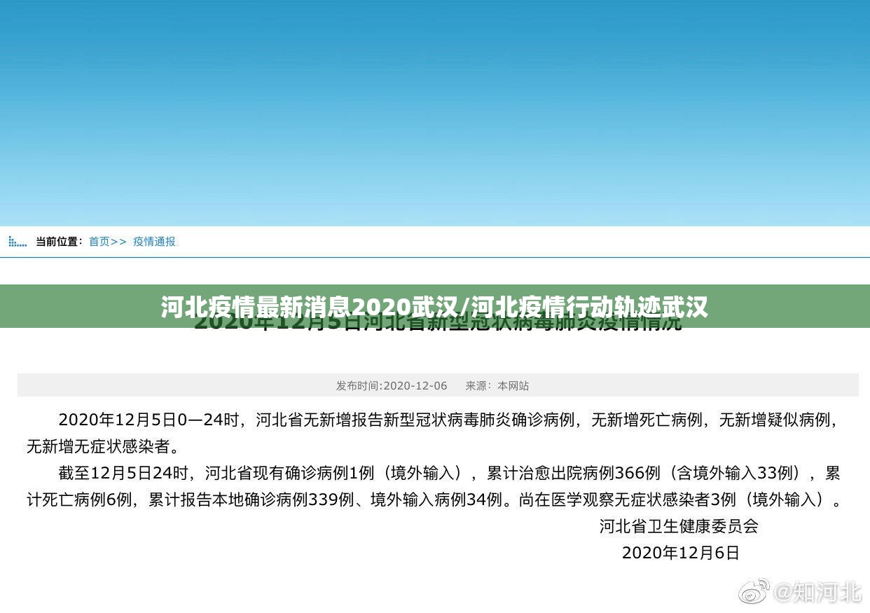 河北疫情最新消息2020武汉/河北疫情行动轨迹武汉