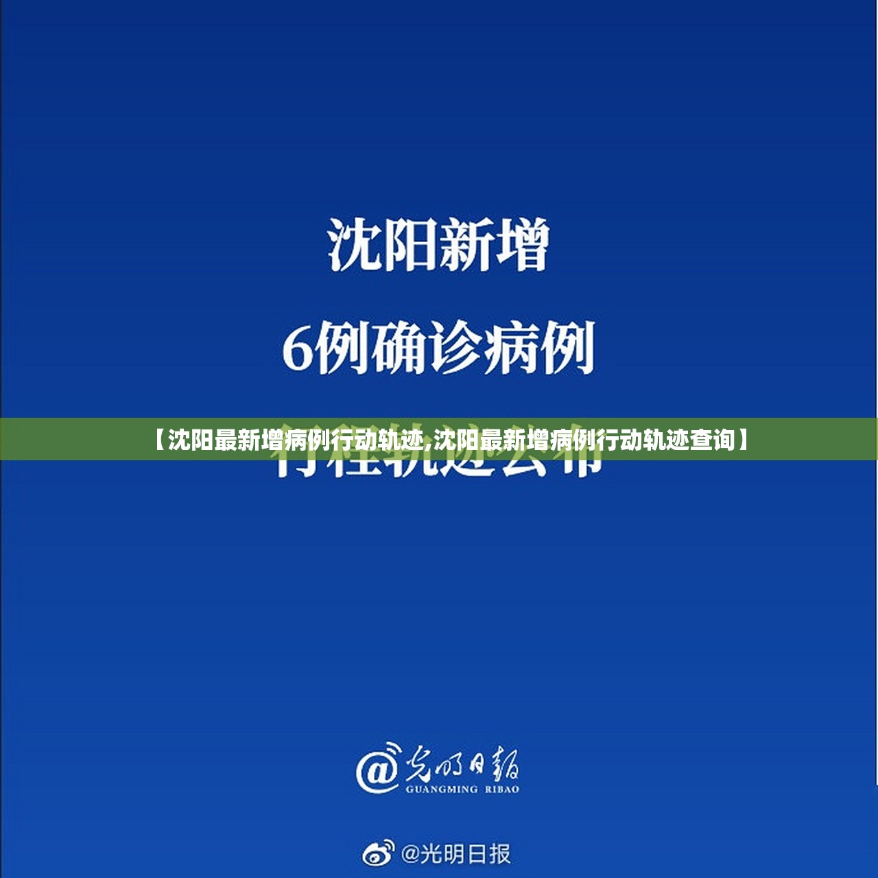 【沈阳最新增病例行动轨迹,沈阳最新增病例行动轨迹查询】