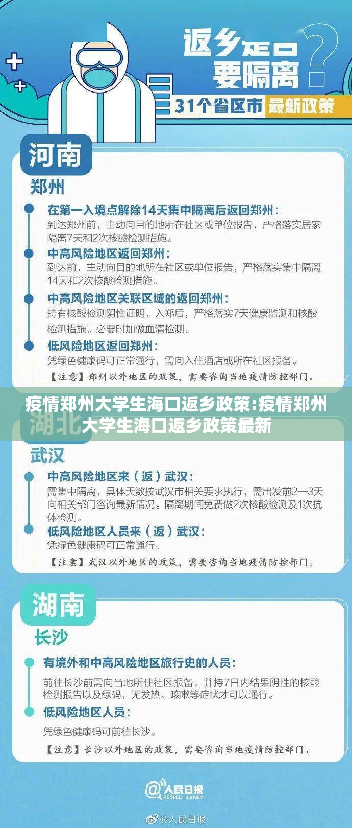疫情郑州大学生海口返乡政策:疫情郑州大学生海口返乡政策最新