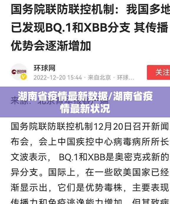 湖南省疫情最新数据/湖南省疫情最新状况