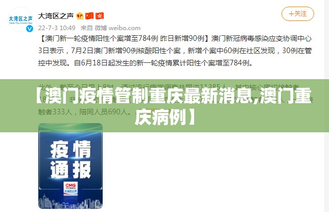【澳门疫情管制重庆最新消息,澳门重庆病例】
