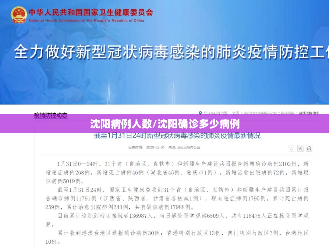 沈阳病例人数/沈阳确诊多少病例