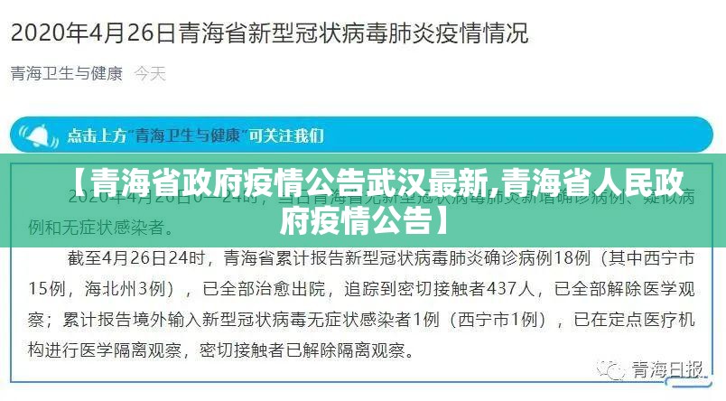 【青海省政府疫情公告武汉最新,青海省人民政府疫情公告】