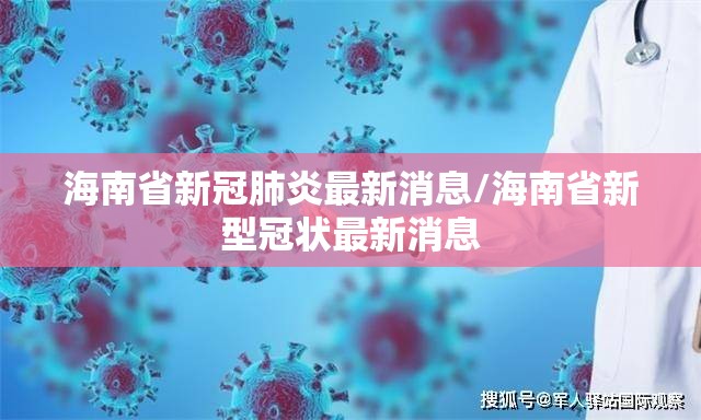 海南省新冠肺炎最新消息/海南省新型冠状最新消息