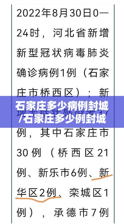 石家庄多少病例封城/石家庄多少例封城的