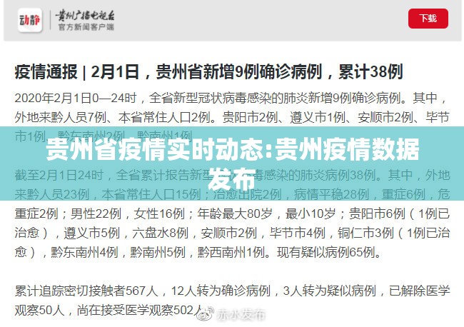 贵州省疫情实时动态:贵州疫情数据发布
