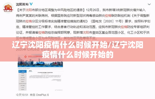 辽宁沈阳疫情什么时候开始/辽宁沈阳疫情什么时候开始的