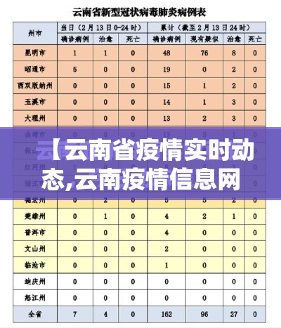 【云南省疫情实时动态,云南疫情信息网】