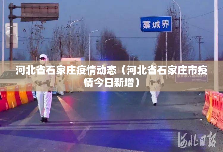 河北省石家庄疫情动态（河北省石家庄市疫情今日新增）