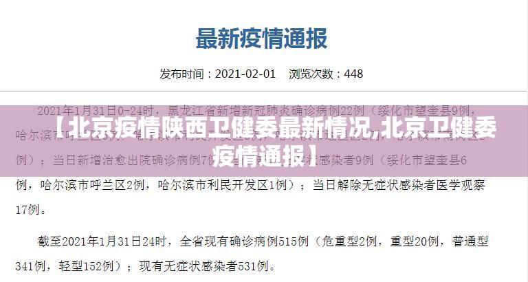 【北京疫情陕西卫健委最新情况,北京卫健委疫情通报】