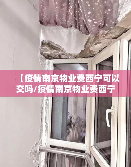 【疫情南京物业费西宁可以交吗/疫情南京物业费西宁可以交吗现在】