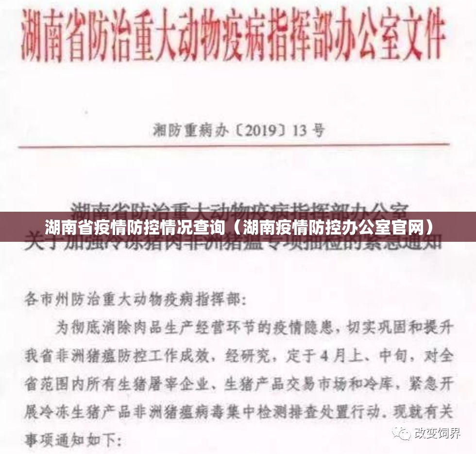 湖南省疫情防控情况查询（湖南疫情防控办公室官网）