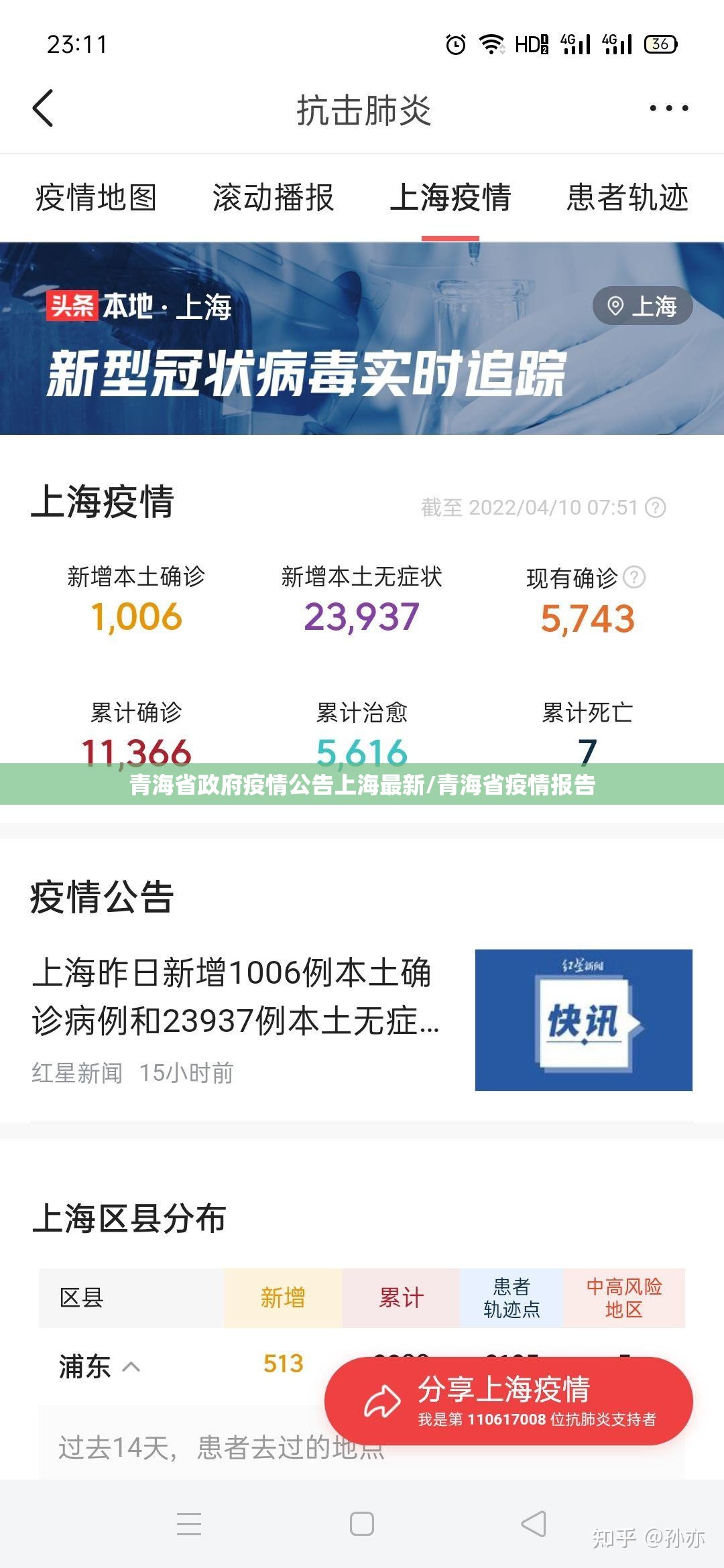 青海省政府疫情公告上海最新/青海省疫情报告