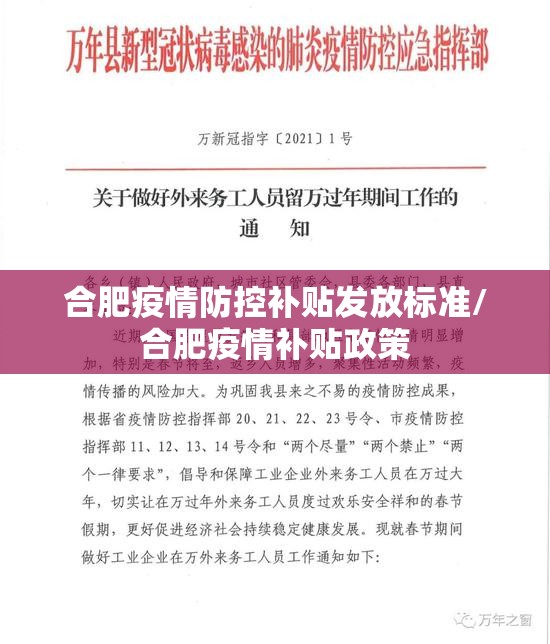 合肥疫情防控补贴发放标准/合肥疫情补贴政策
