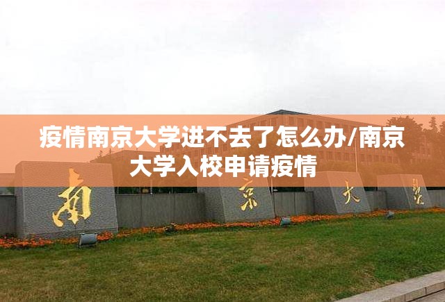 疫情南京大学进不去了怎么办/南京大学入校申请疫情