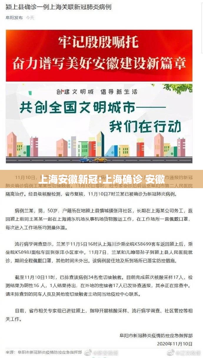 上海安徽新冠:上海确诊 安徽