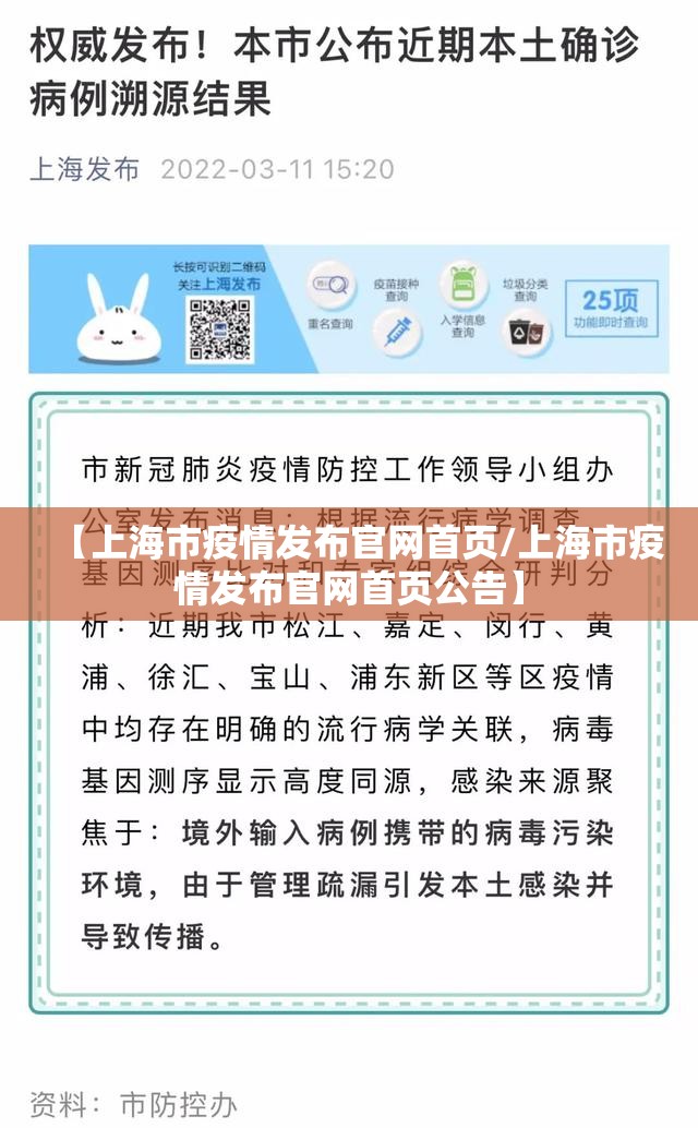 【上海市疫情发布官网首页/上海市疫情发布官网首页公告】