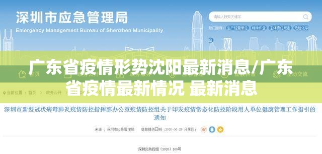 广东省疫情形势沈阳最新消息/广东省疫情最新情况 最新消息
