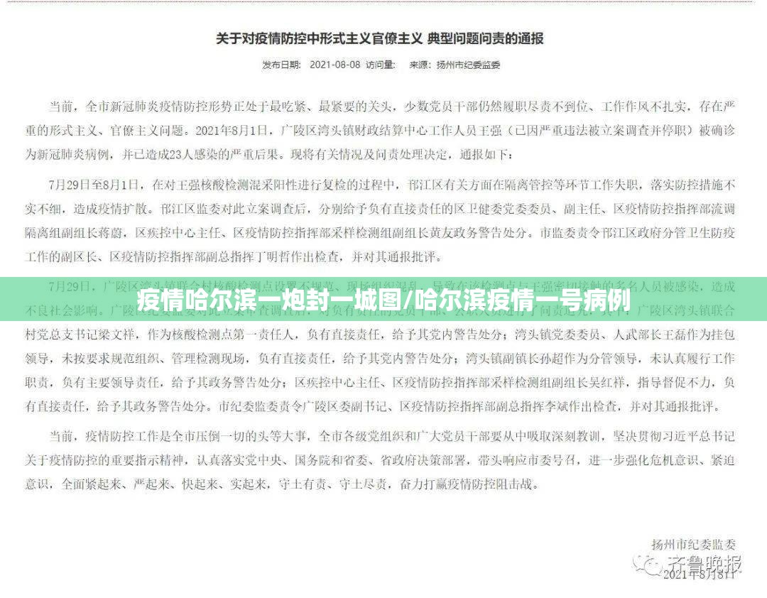 疫情哈尔滨一炮封一城图/哈尔滨疫情一号病例
