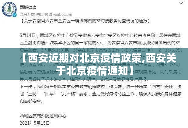 【西安近期对北京疫情政策,西安关于北京疫情通知】
