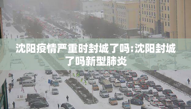 沈阳疫情严重时封城了吗:沈阳封城了吗新型肺炎