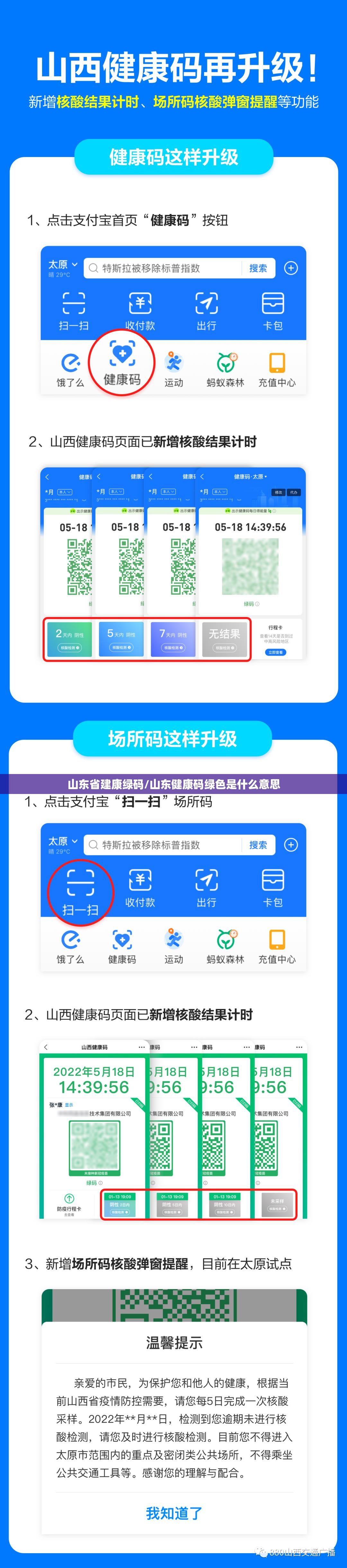 山东省建康绿码/山东健康码绿色是什么意思
