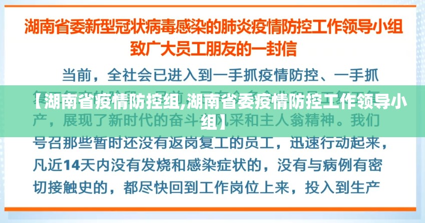 【湖南省疫情防控组,湖南省委疫情防控工作领导小组】