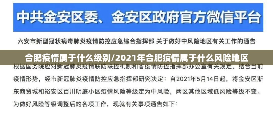 合肥疫情属于什么级别/2021年合肥疫情属于什么风险地区