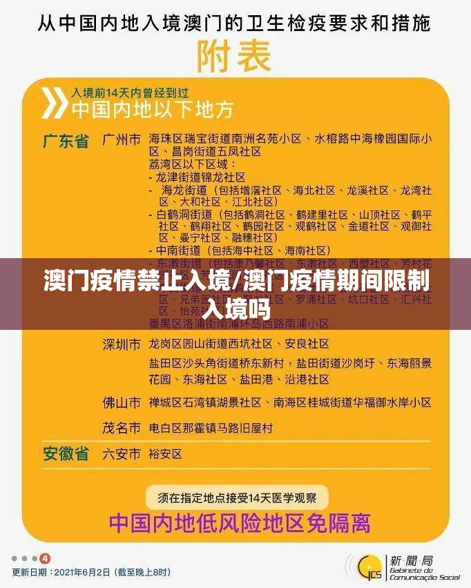 澳门疫情禁止入境/澳门疫情期间限制入境吗