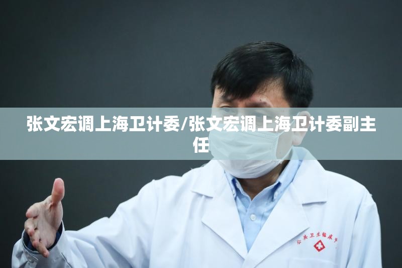 张文宏调上海卫计委/张文宏调上海卫计委副主任