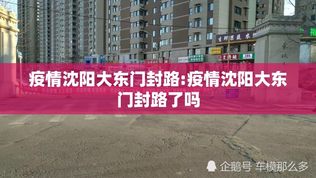 疫情沈阳大东门封路:疫情沈阳大东门封路了吗