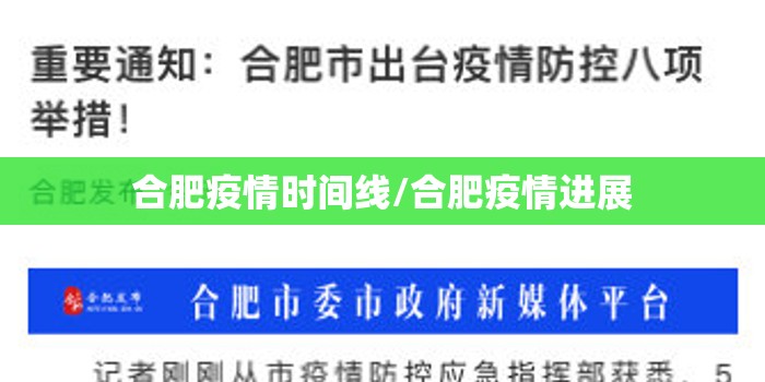 合肥疫情时间线/合肥疫情进展