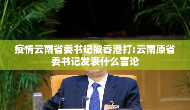疫情云南省委书记被香港打:云南原省委书记发表什么言论