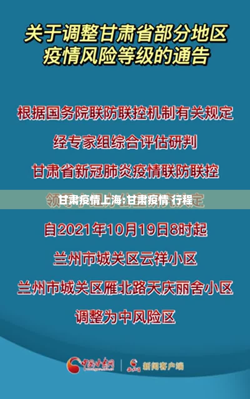 甘肃疫情上海:甘肃疫情 行程