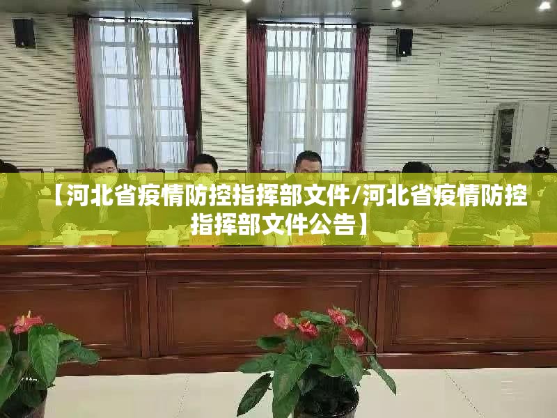 【河北省疫情防控指挥部文件/河北省疫情防控指挥部文件公告】
