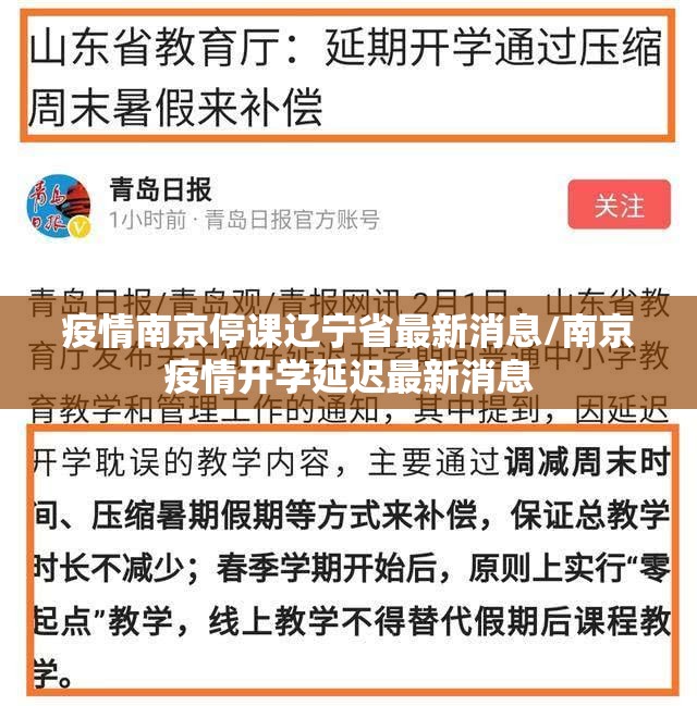 疫情南京停课辽宁省最新消息/南京疫情开学延迟最新消息