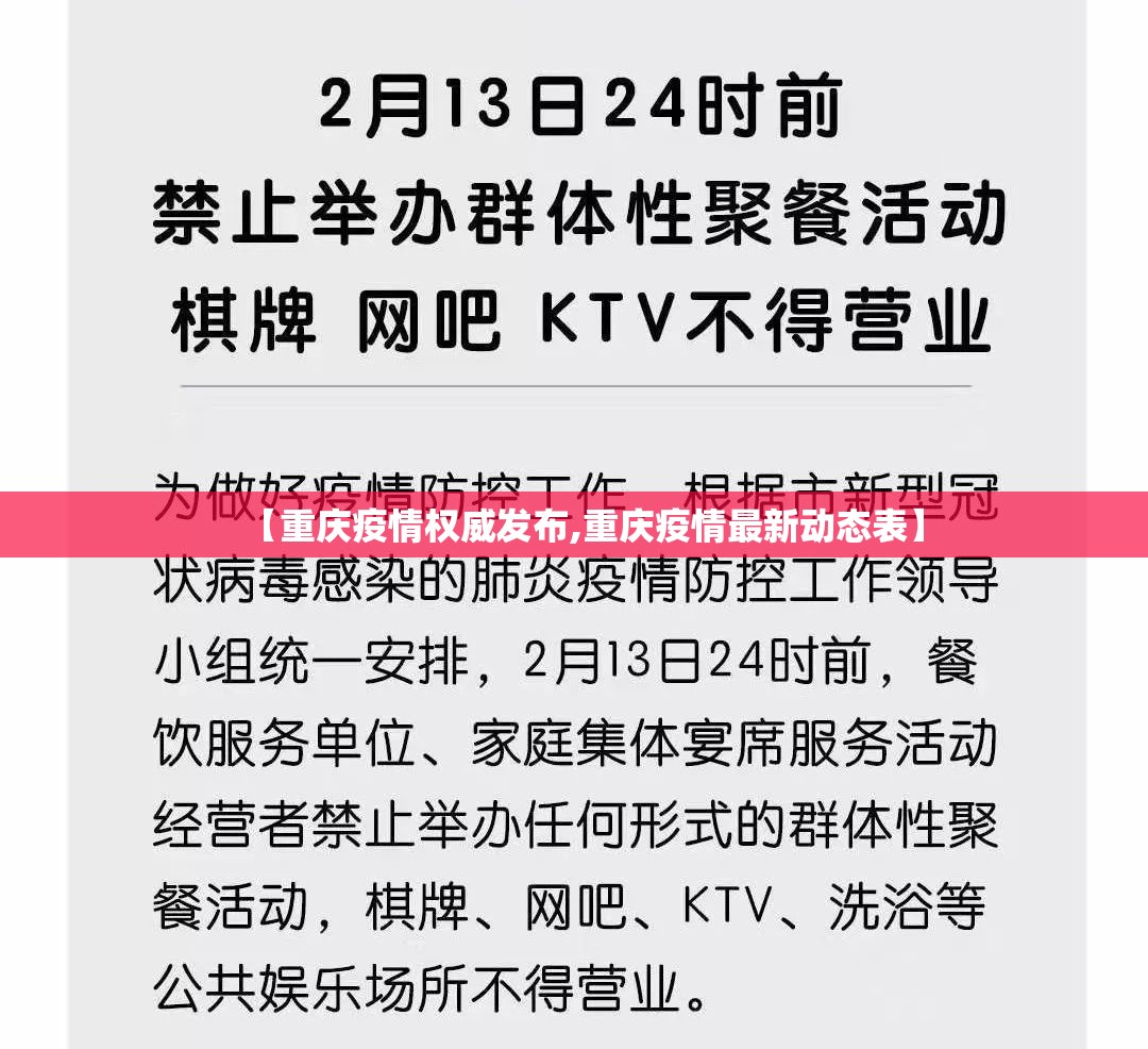 【重庆疫情权威发布,重庆疫情最新动态表】