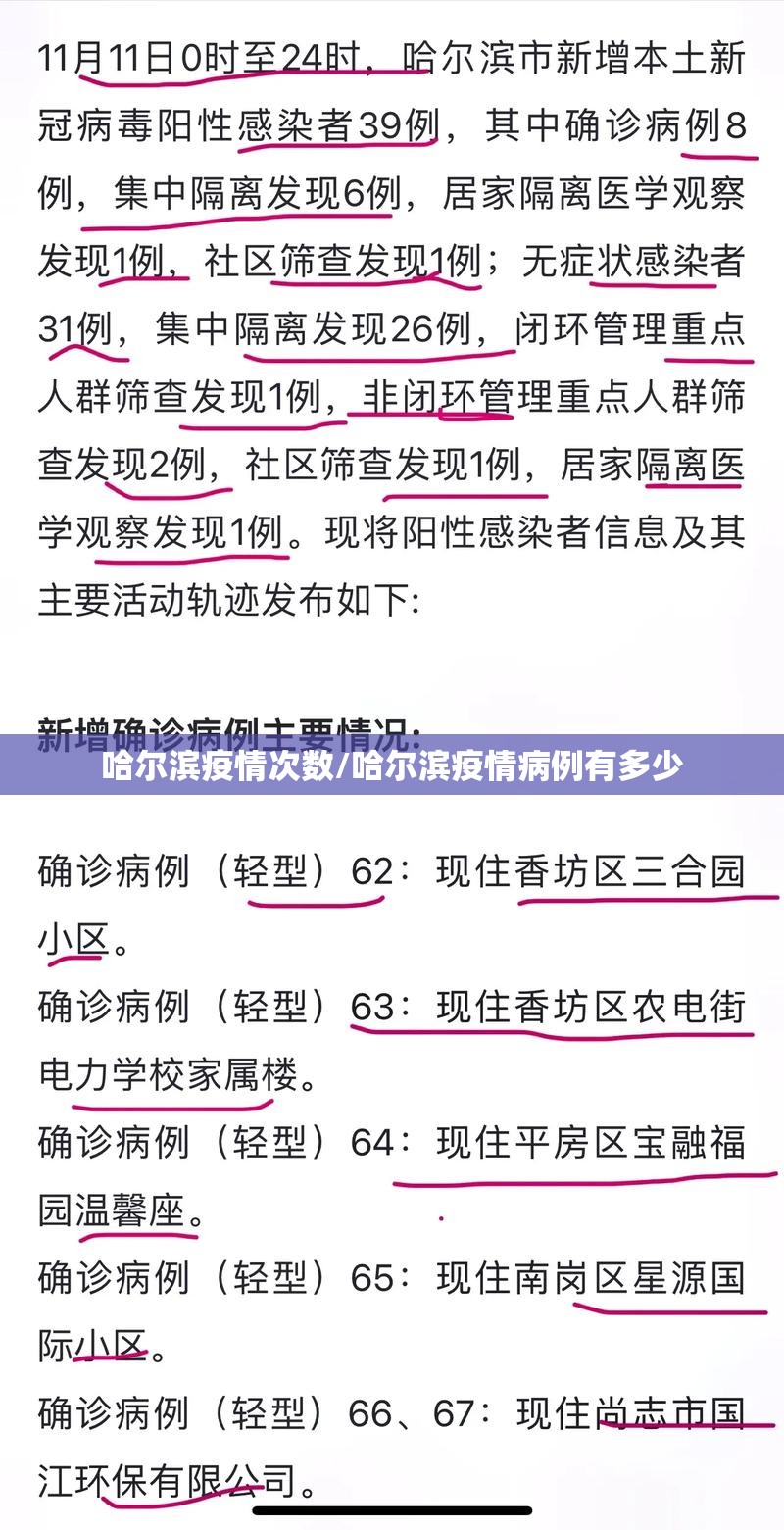 哈尔滨疫情次数/哈尔滨疫情病例有多少