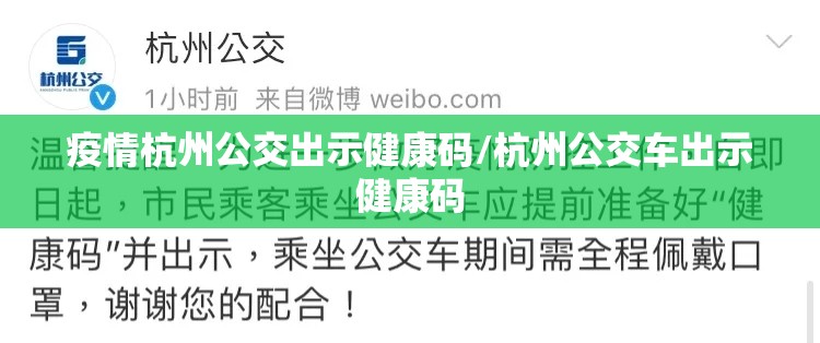 疫情杭州公交出示健康码/杭州公交车出示健康码