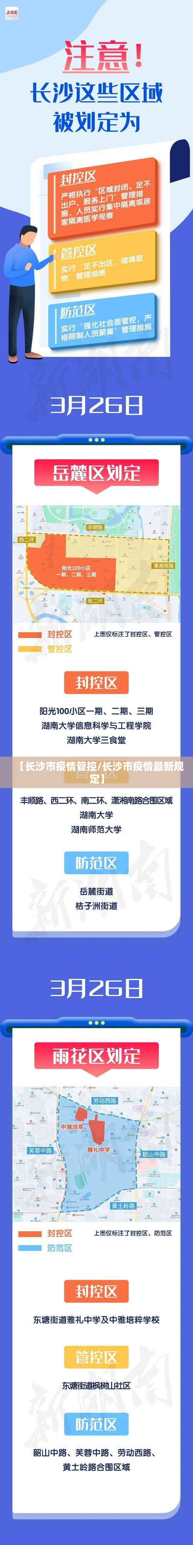 【长沙市疫情管控/长沙市疫情最新规定】