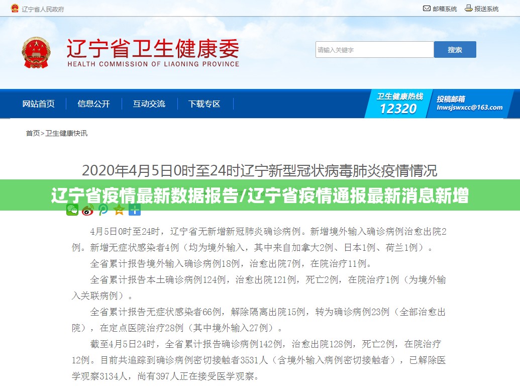 辽宁省疫情最新数据报告/辽宁省疫情通报最新消息新增