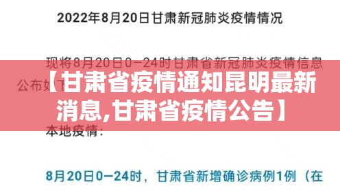 【甘肃省疫情通知昆明最新消息,甘肃省疫情公告】