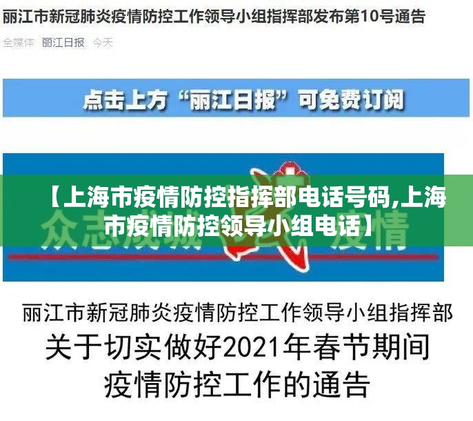 【上海市疫情防控指挥部电话号码,上海市疫情防控领导小组电话】