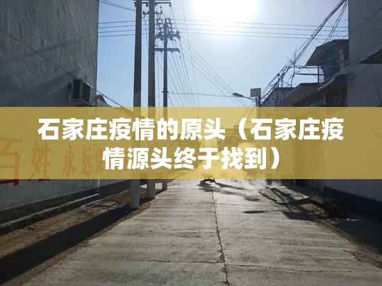 石家庄疫情的原头（石家庄疫情源头终于找到）
