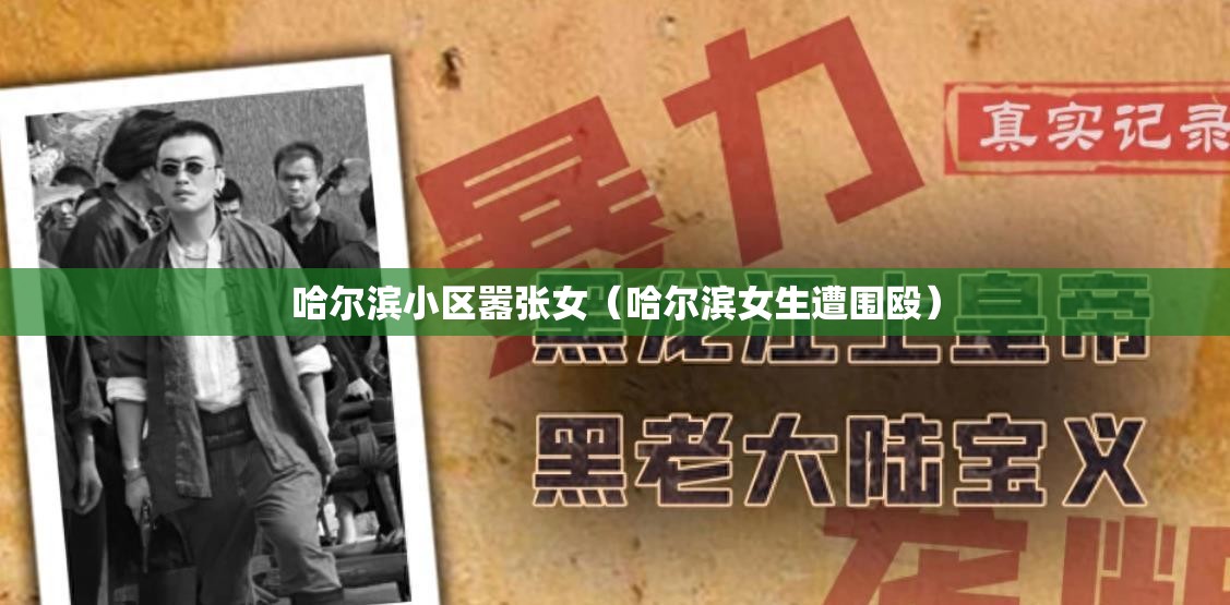 哈尔滨小区嚣张女（哈尔滨女生遭围殴）