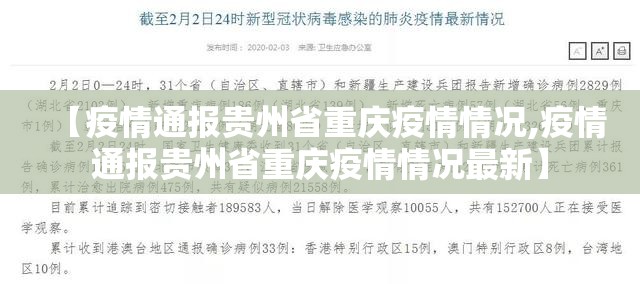【疫情通报贵州省重庆疫情情况,疫情通报贵州省重庆疫情情况最新】