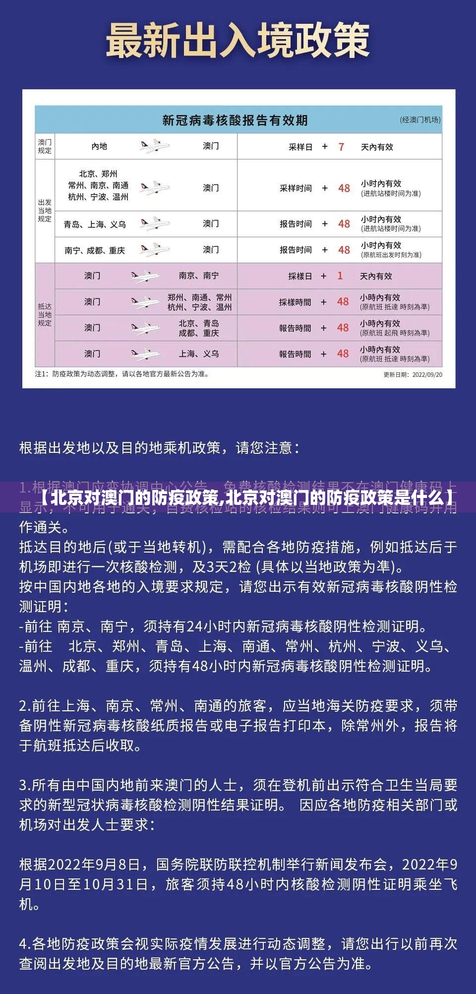 【北京对澳门的防疫政策,北京对澳门的防疫政策是什么】