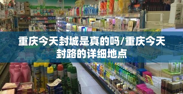 重庆今天封城是真的吗/重庆今天封路的详细地点