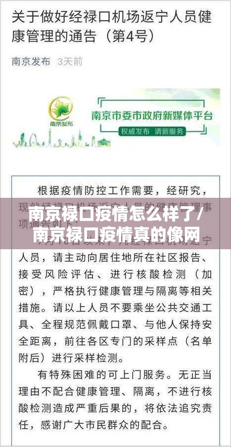 南京禄口疫情怎么样了/南京禄口疫情真的像网传的那么严重吗